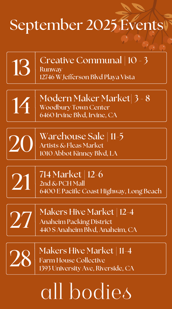 September Events & Pop Ups