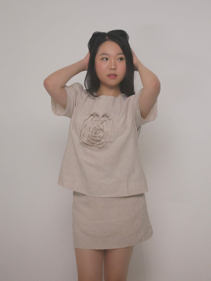 Roselyn 100% Linen Blouse