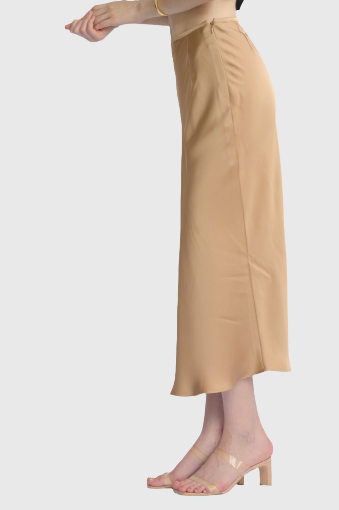 Alexa Silk Midi Skirt