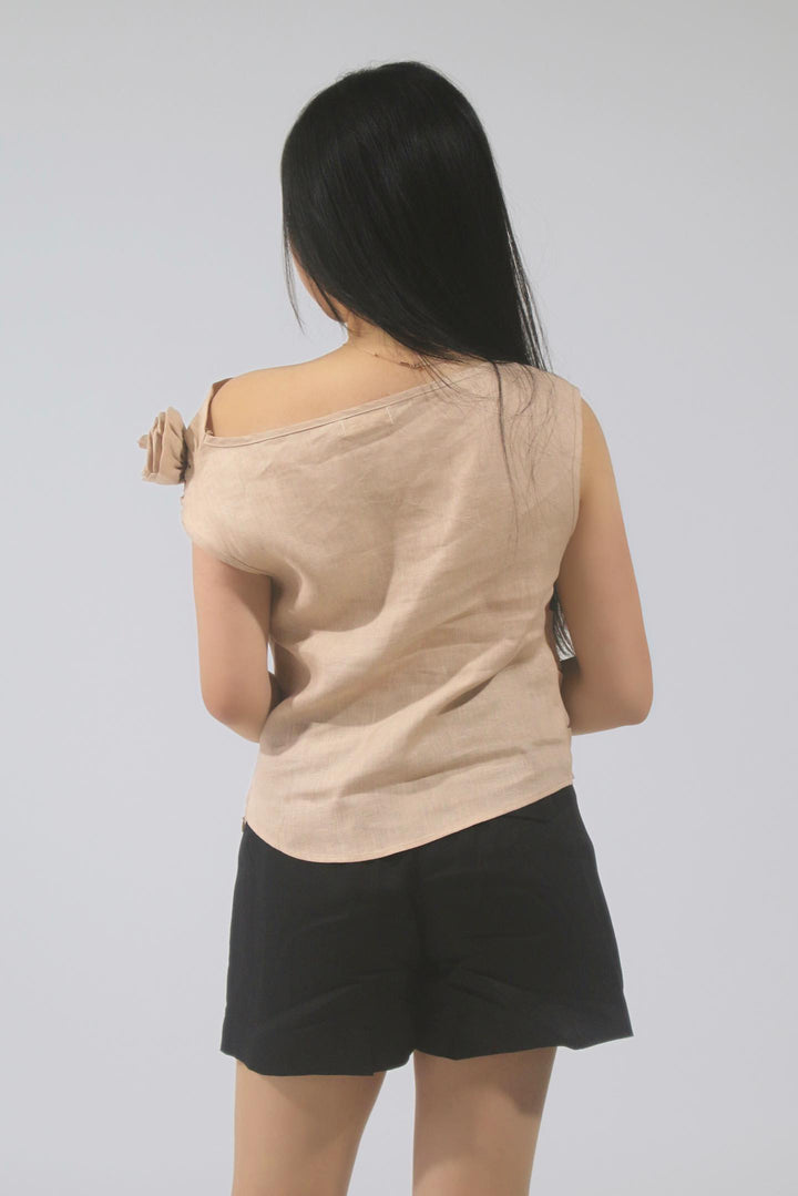 Naomi 100% Linen Blouse