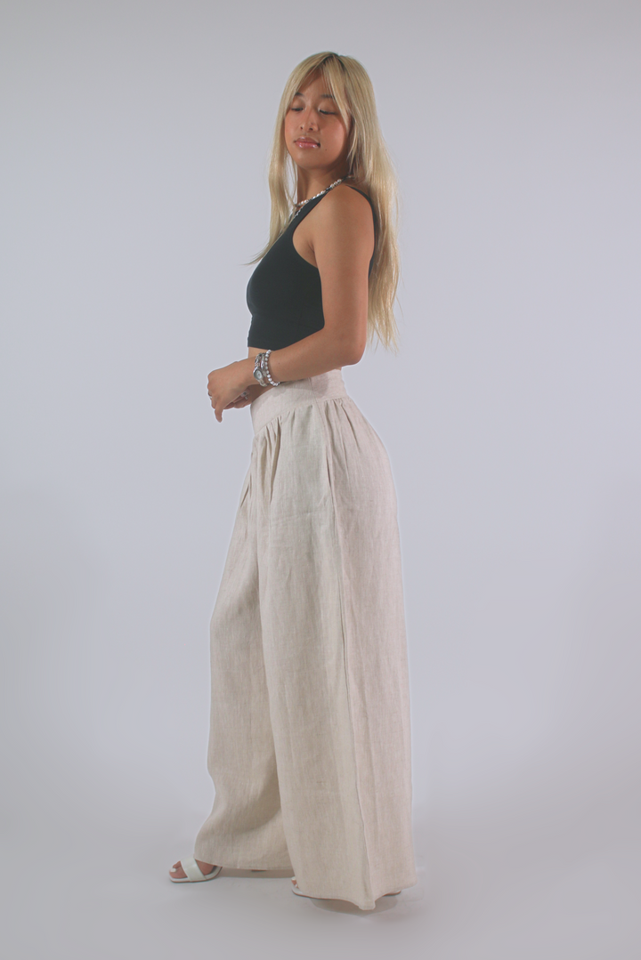 Balloon 100% Linen Ultrawide Pants