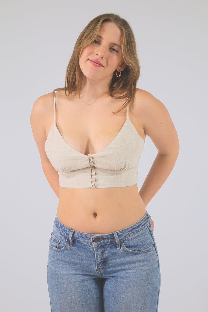 All Bodies 100% Linen Bralette