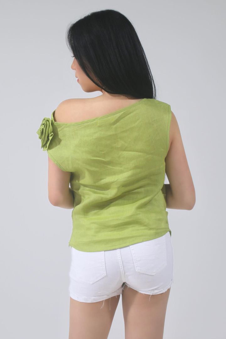 Naomi 100% Linen Blouse