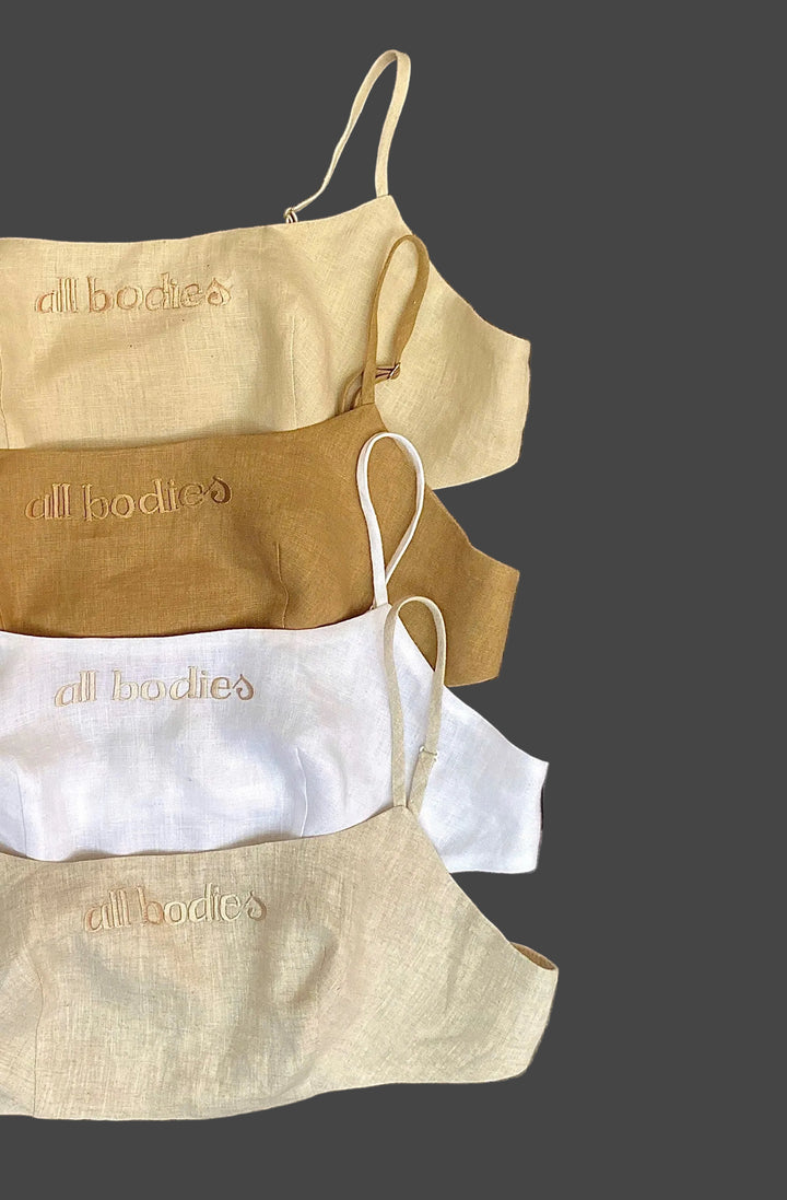 100% Linen Women's Everyday Bralette