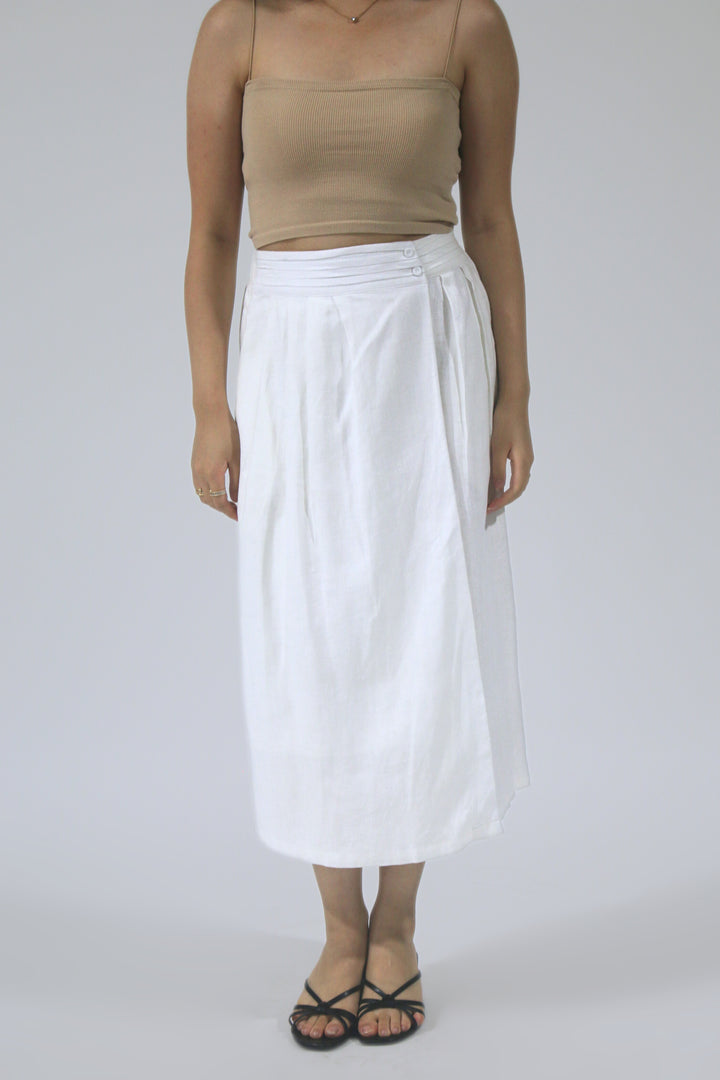 Christine 100% Linen Skirt