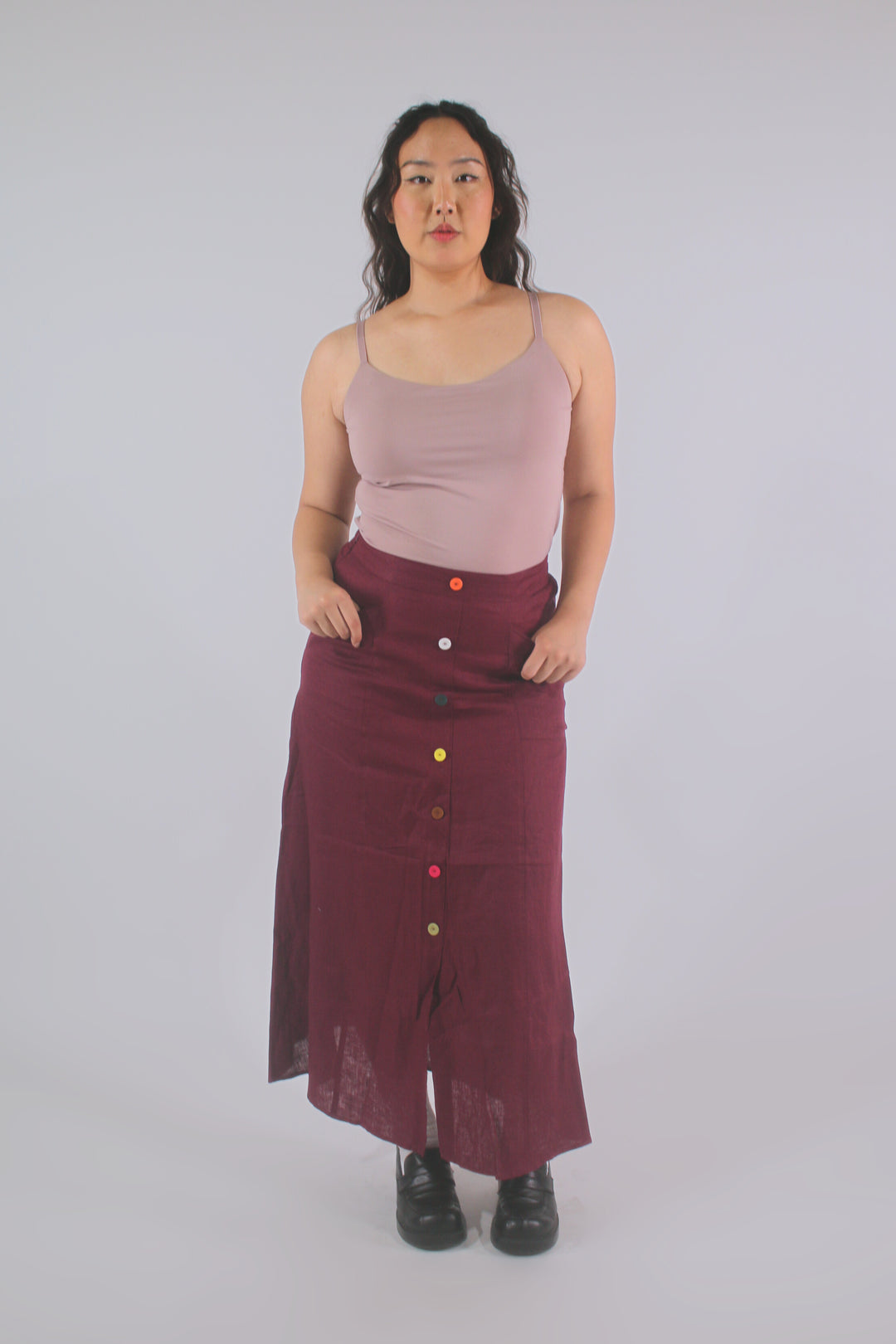 Cindy 100% Linen Maxi Skirt