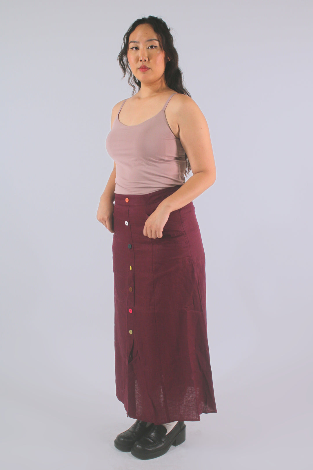 Cindy 100% Linen Maxi Skirt