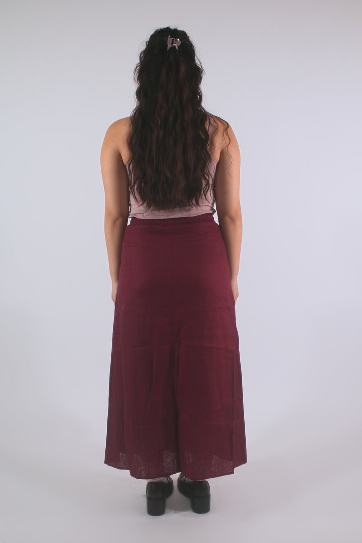 Cindy 100% Linen Maxi Skirt