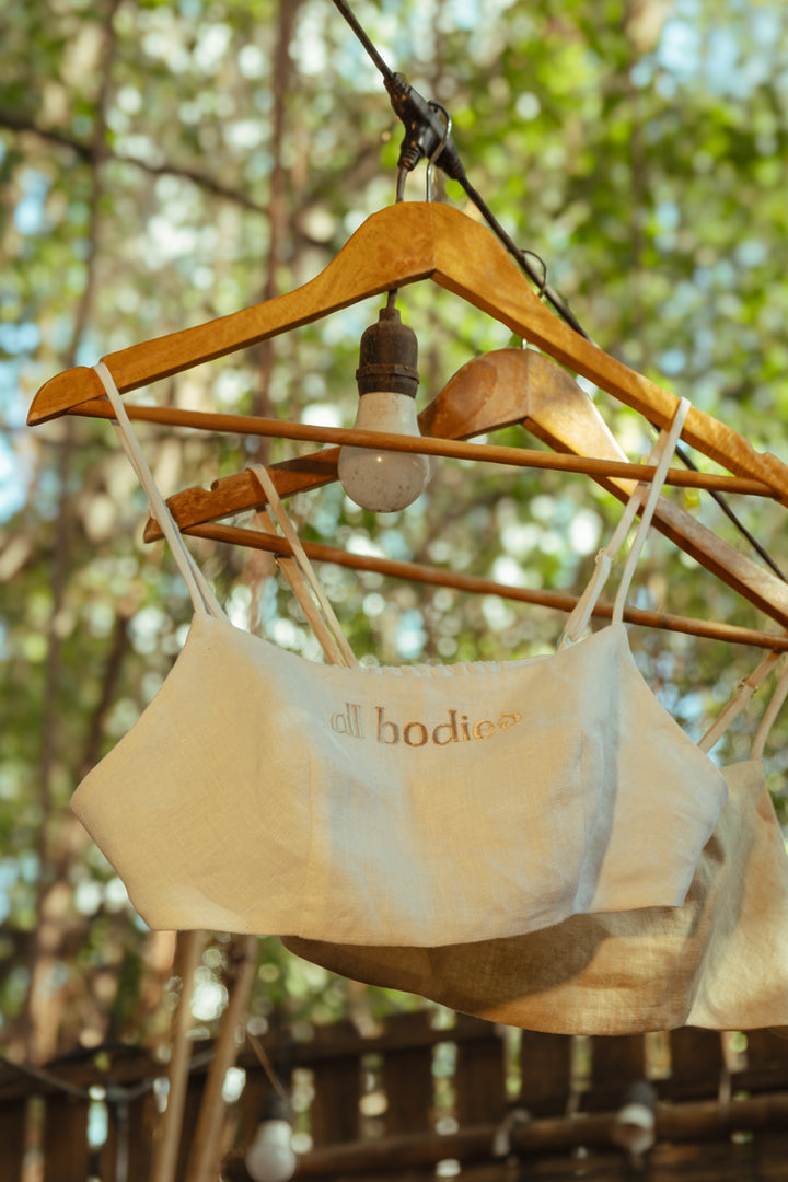 100% Linen Women's Everyday Bralette