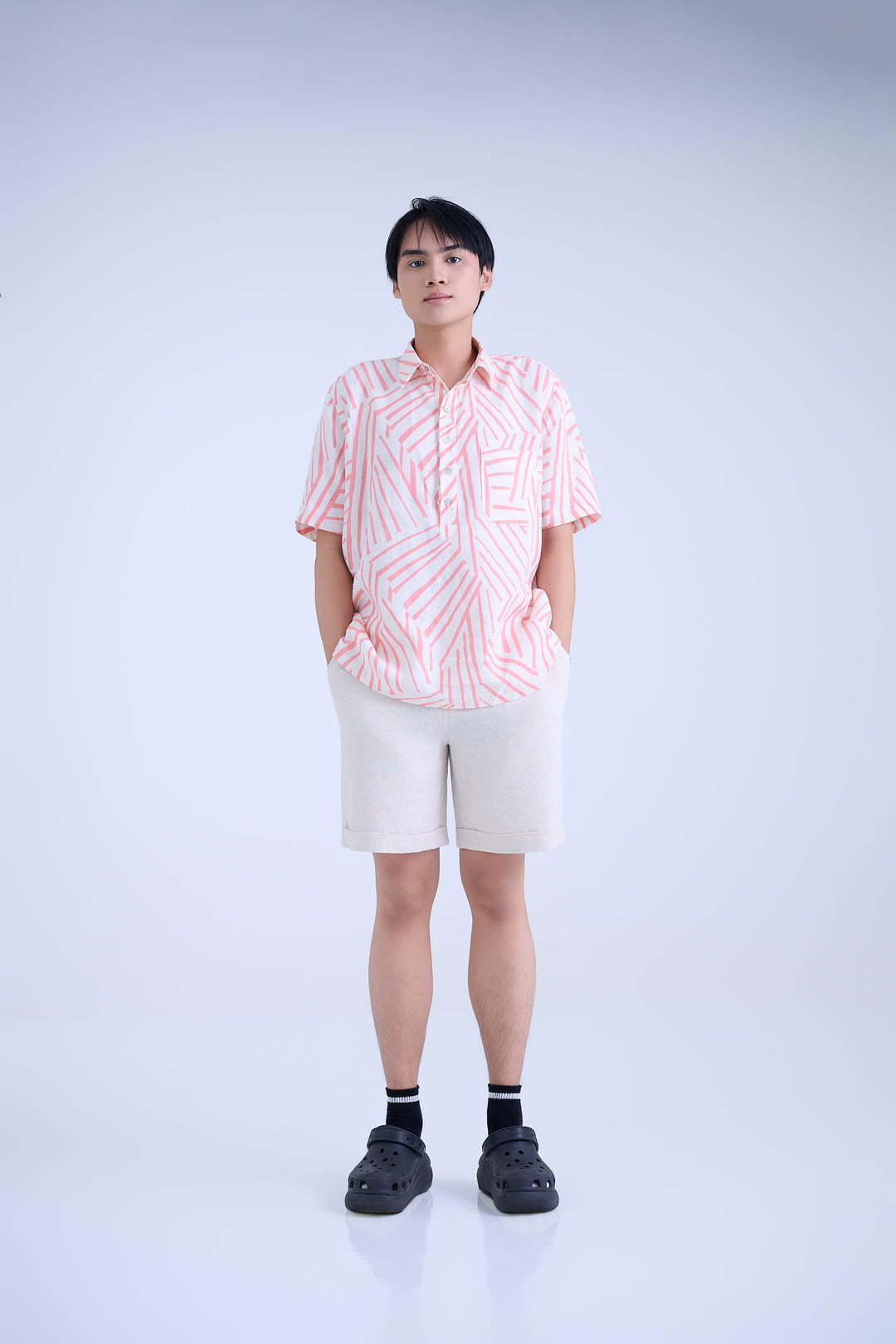 Men's 100% Linen Polo