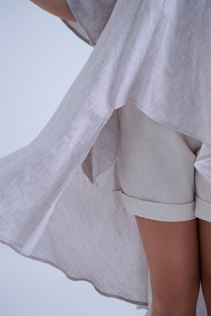 Elise 100% Linen Asymmetrical Top