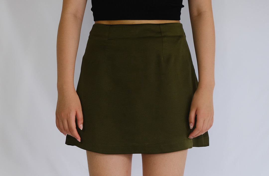 Florence Silk Mini Skirt