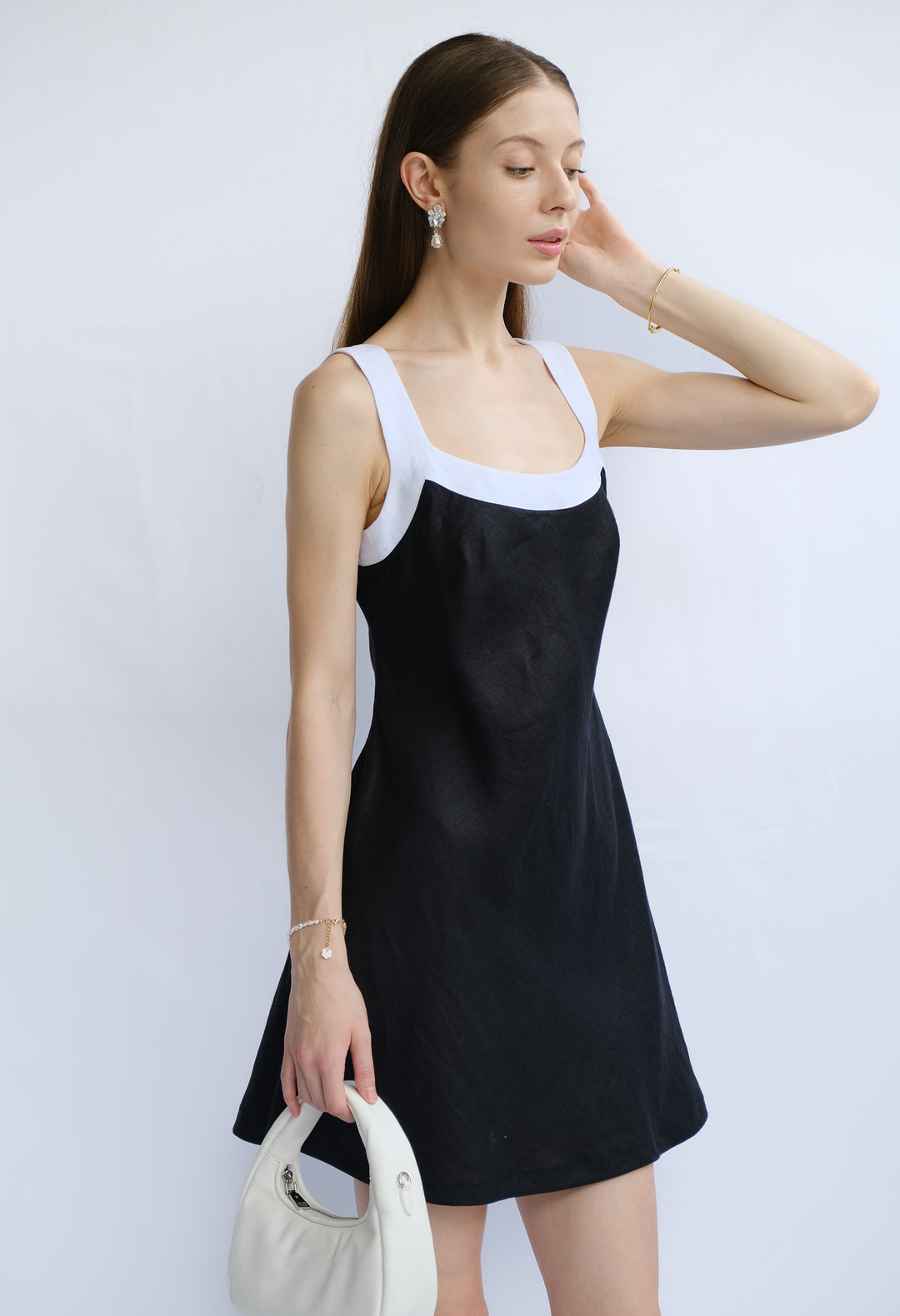 Chantelle 100% Linen Mini Dress