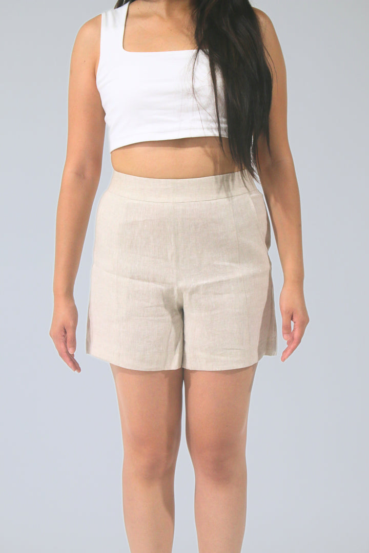 Diana 100% Linen Shorts