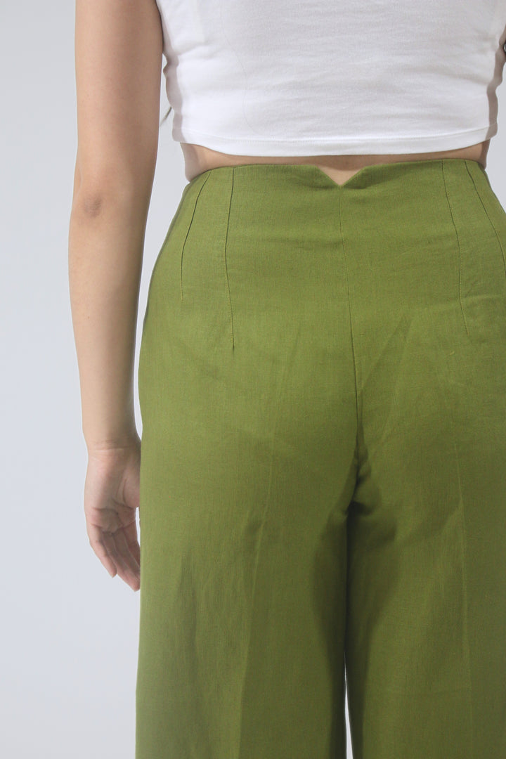 Eleanor 100% Linen Cropped Pant