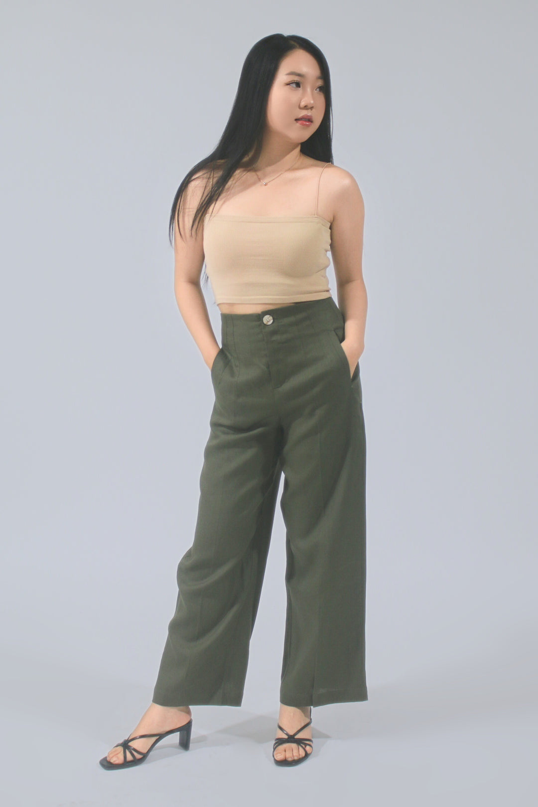 Eleanor 100% Linen Cropped Pant