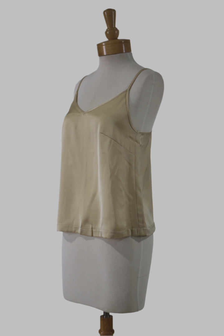 Kathy Satin V-Neck Top