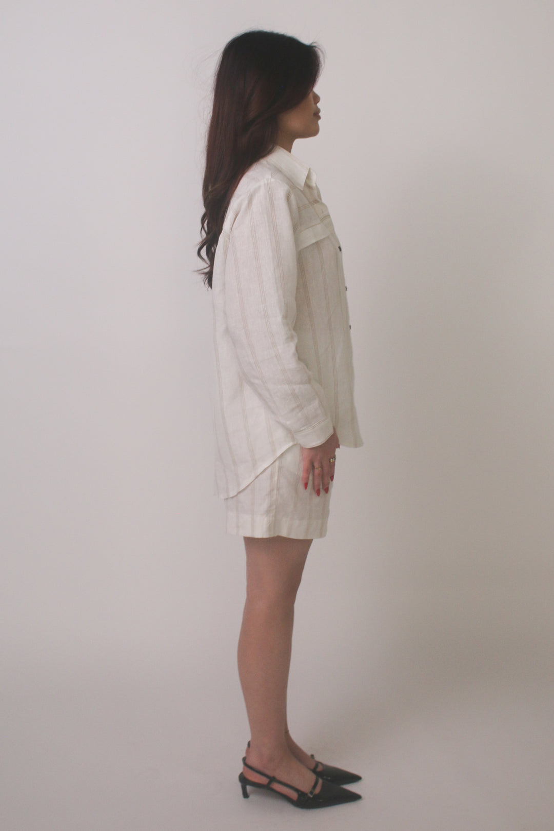 Hamptons 100% Linen Matching Short Set