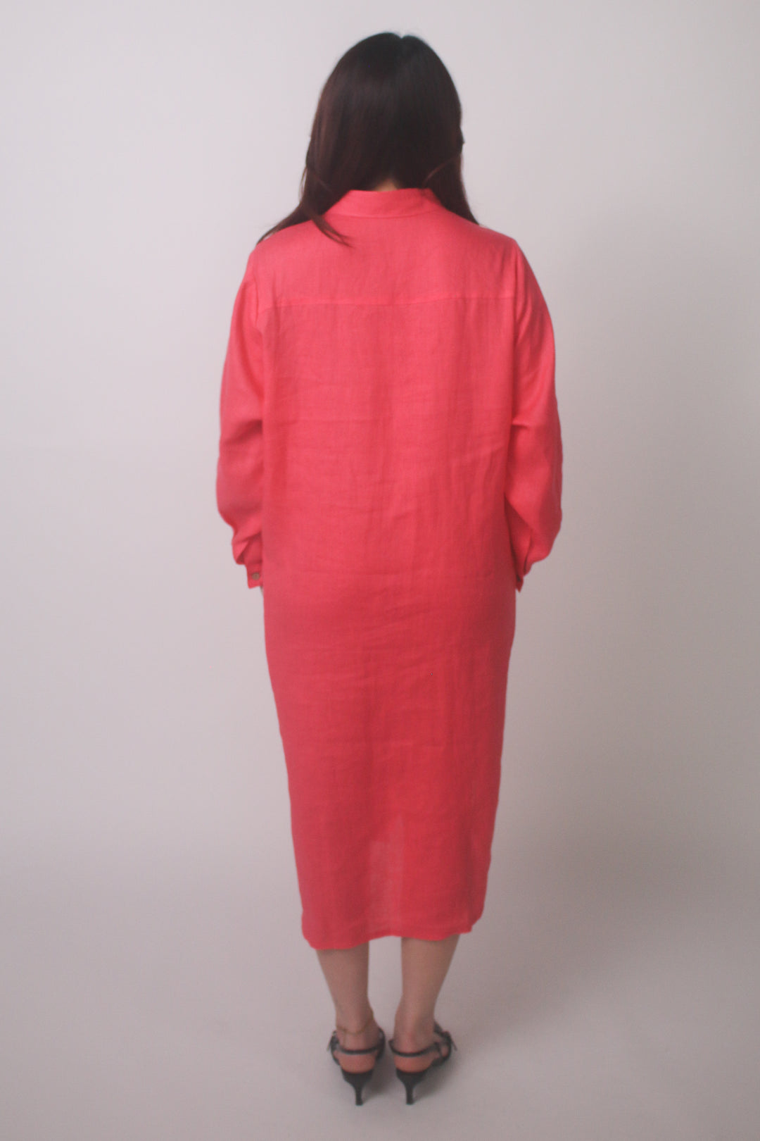 Relaxed 100% Linen Shirt Dress