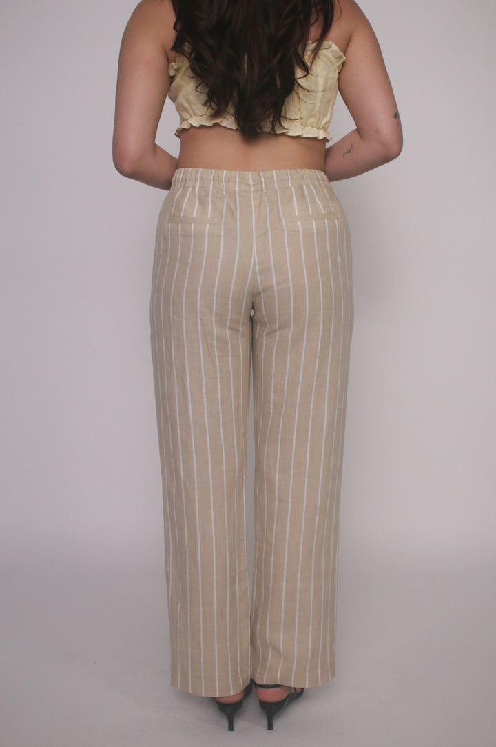 Maddy 100% Linen Drawstring Pants