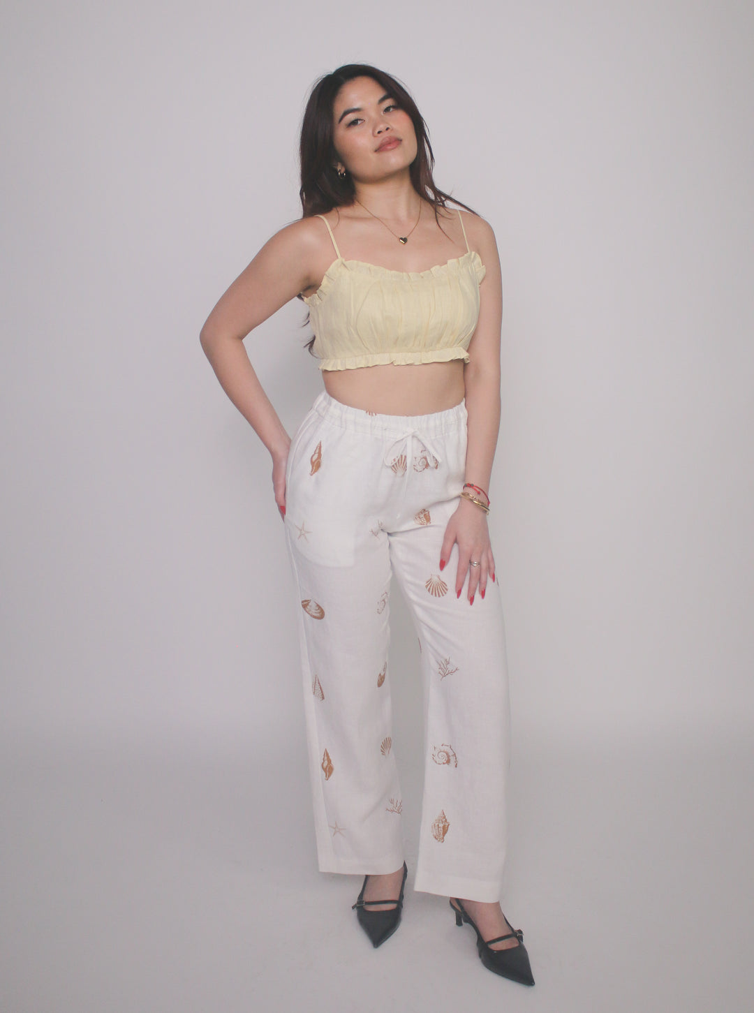 Maddy 100% Linen Drawstring Pants