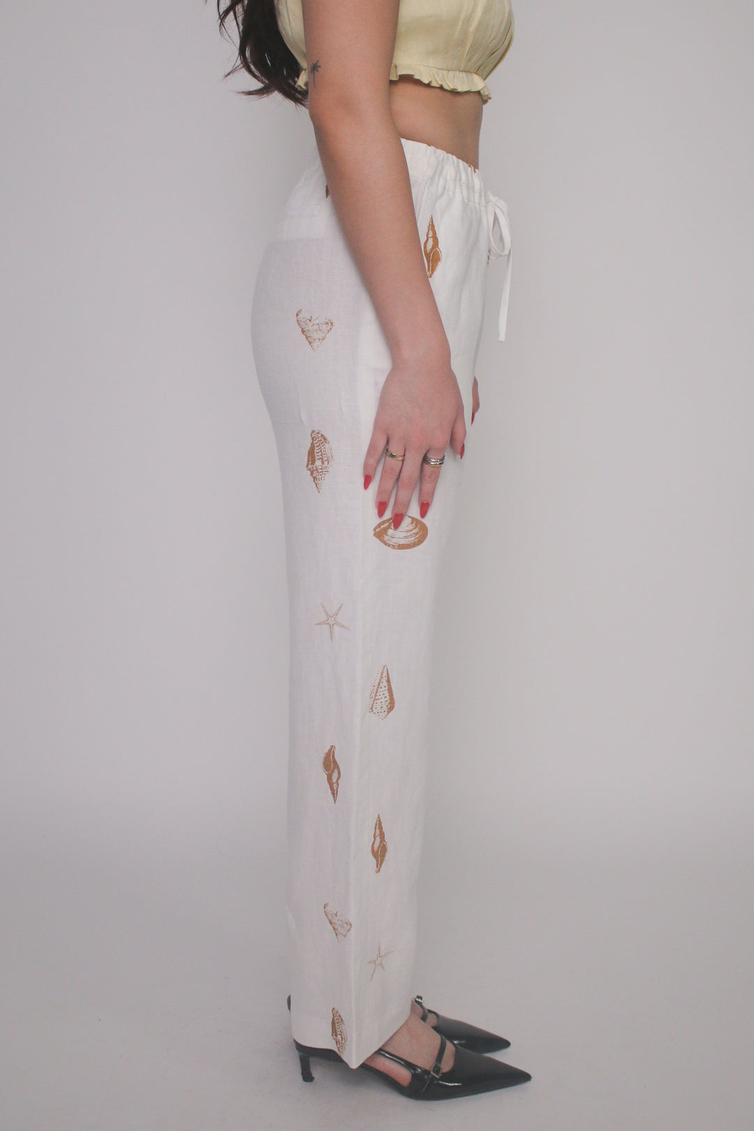 Maddy 100% Linen Drawstring Pants