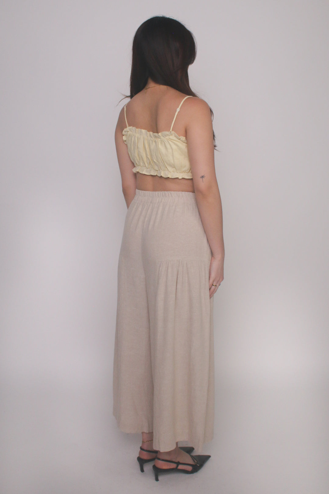Jill 100% Linen Wide-Leg Lounge Pants