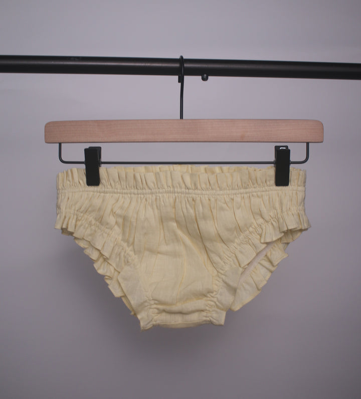 100% Linen Women's Ruffle Underwear/ Panty