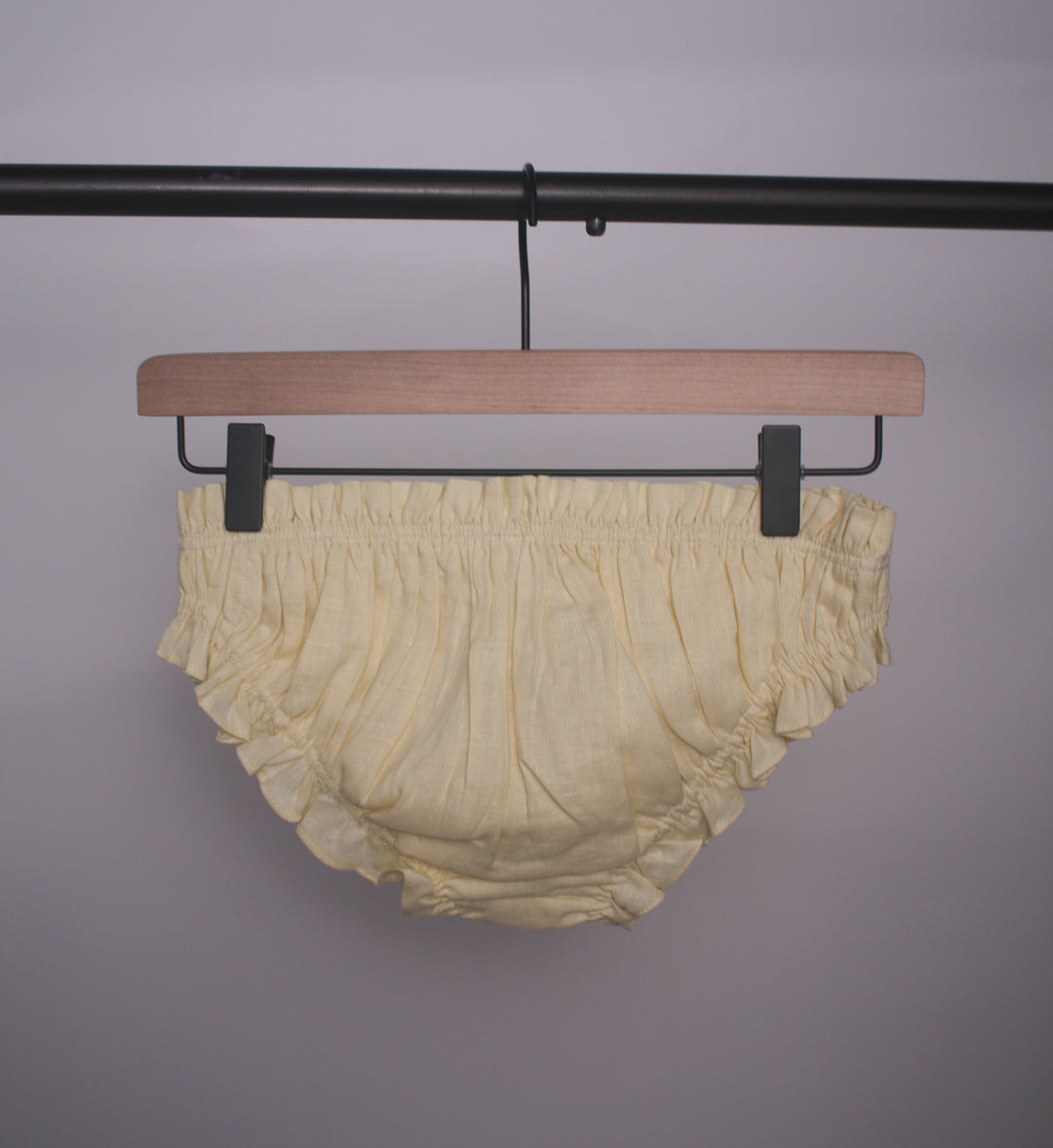 100% Linen Women's Ruffle Underwear/ Panty