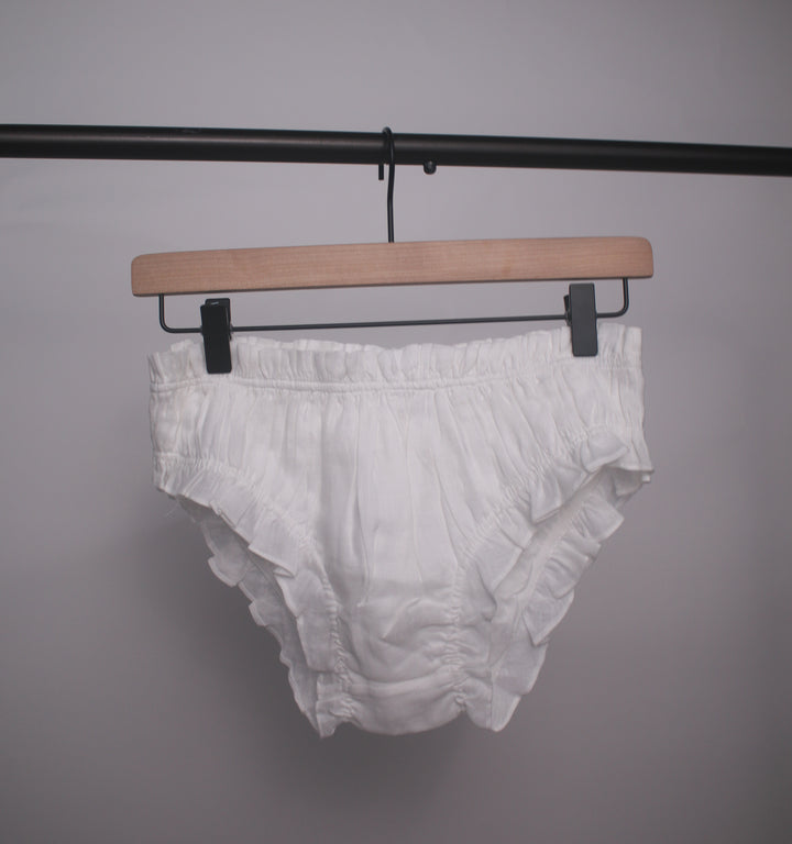 100% Linen Women's Ruffle Underwear/ Panty