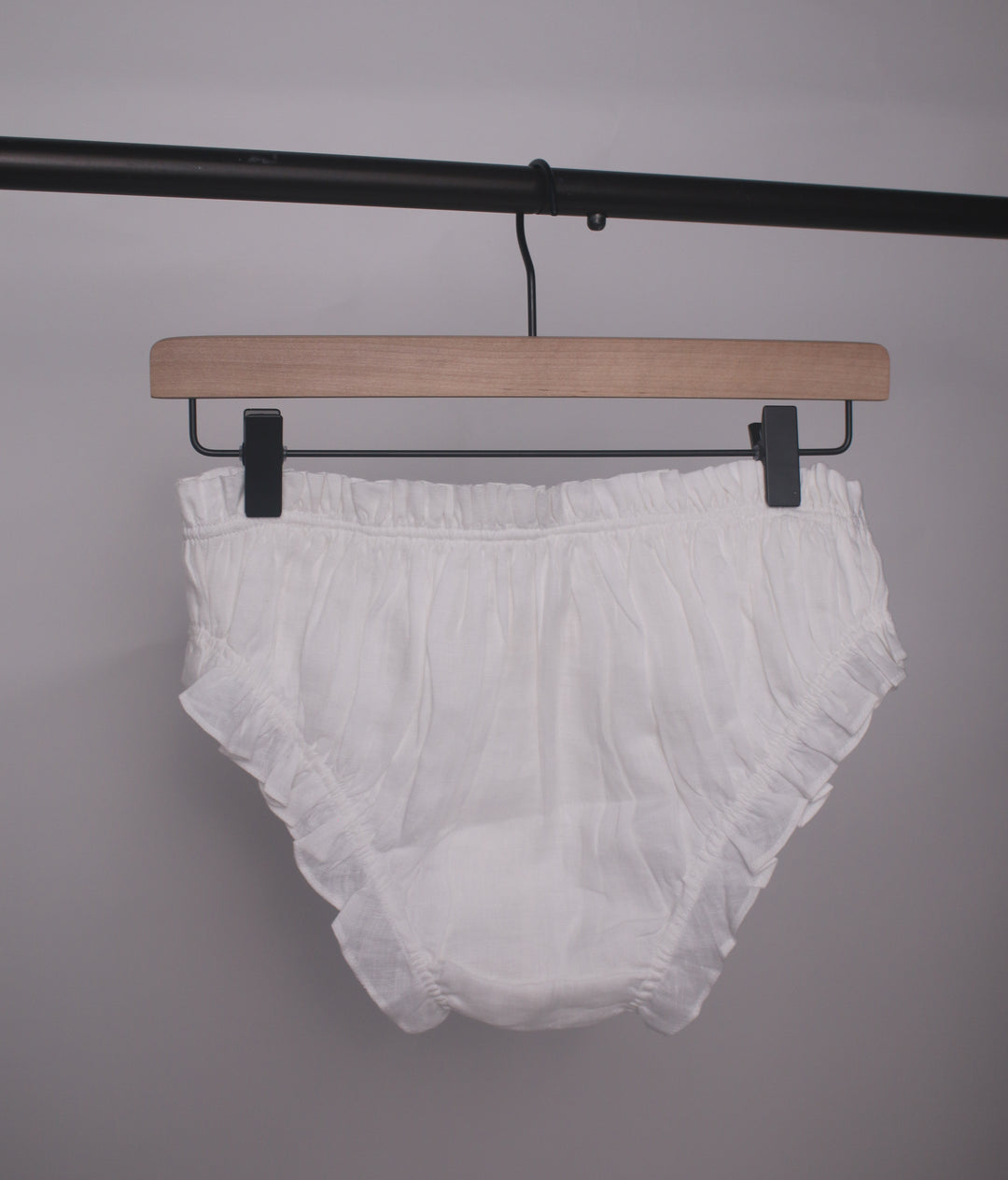 100% Linen Women's Ruffle Underwear/ Panty
