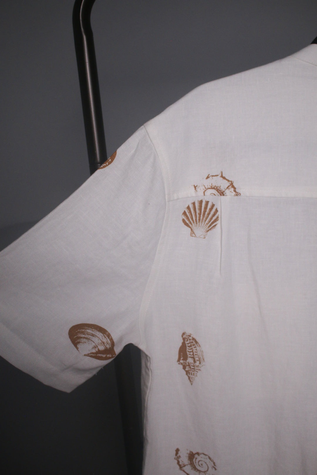 Men's Band Collar 100% Linen Shirt