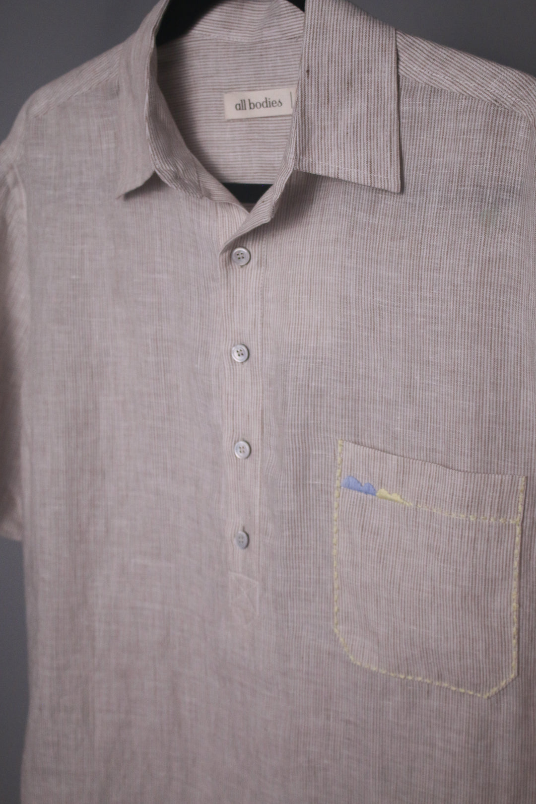 Men's 100% Linen Polo