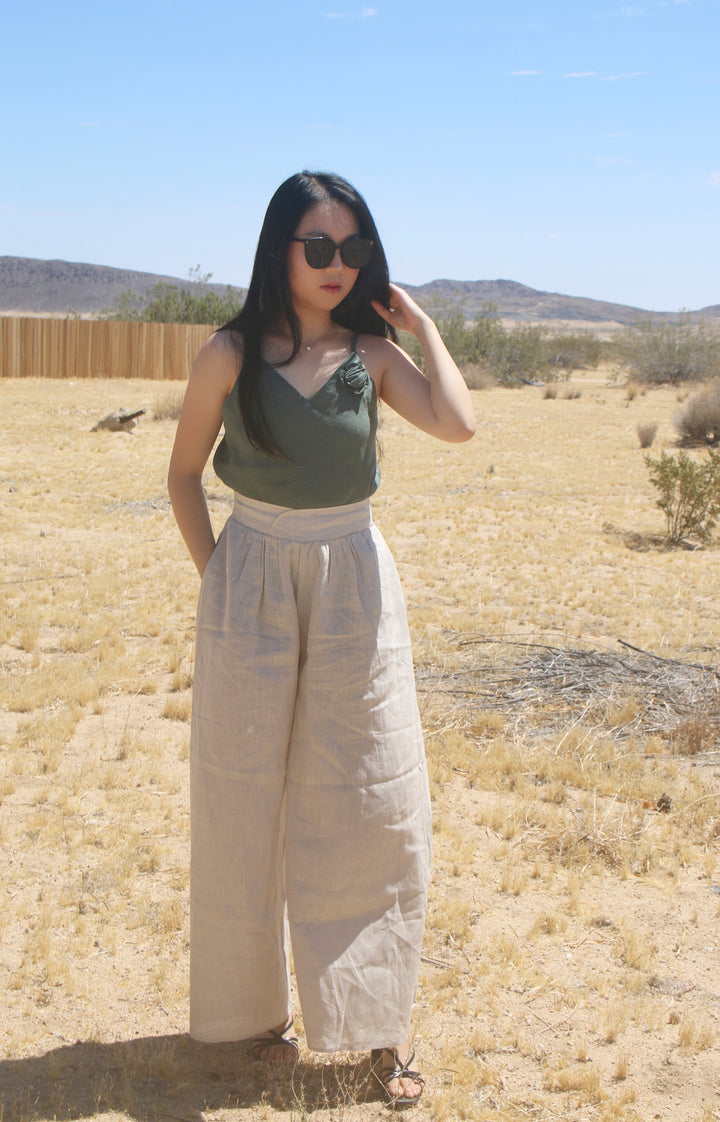 Balloon 100% Linen Ultrawide Pants