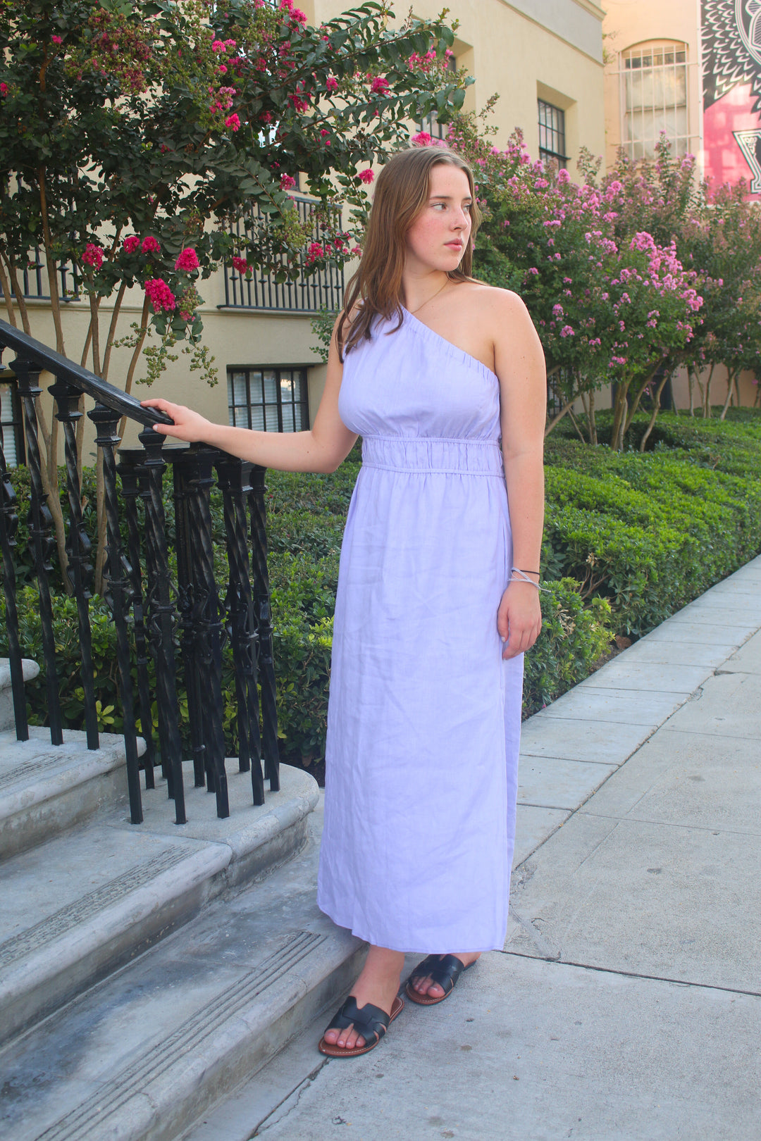 Ivy 100% Linen Maxi Dress White / Custom Ivy 100% Linen Maxi Dress White / Custom