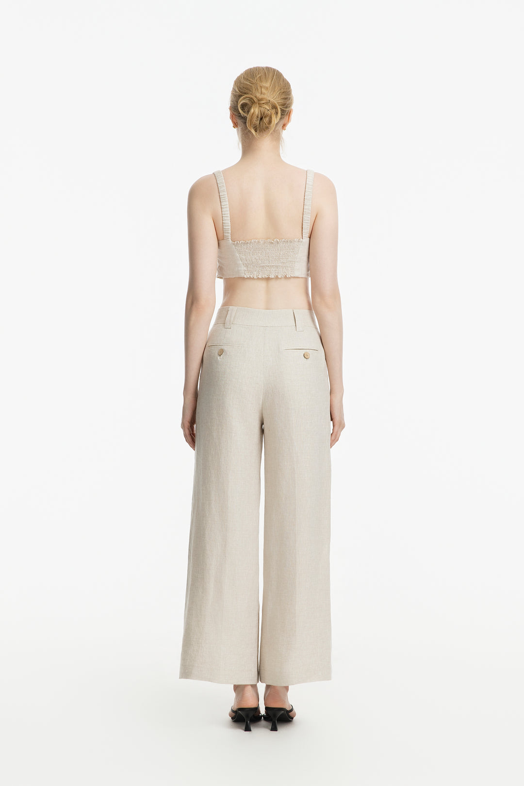Women's Wide-Leg Dress Pants | 100% Flax Linen (Solene)