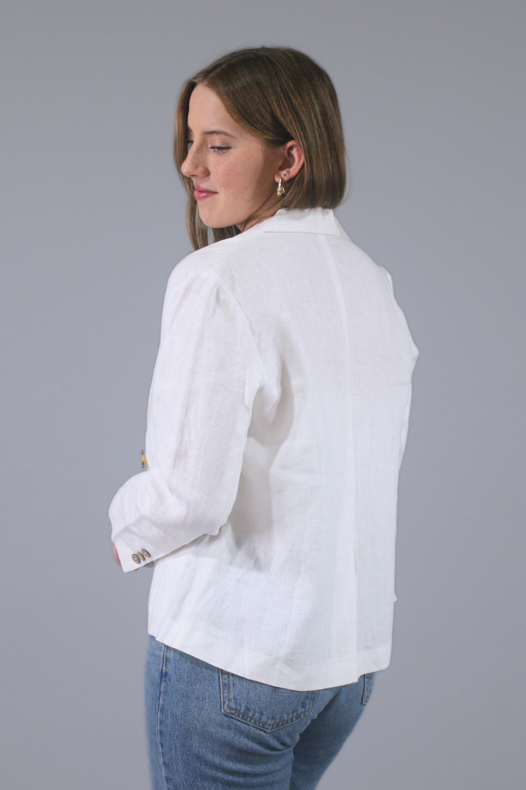 Karen 100% Linen Fitted Blazer