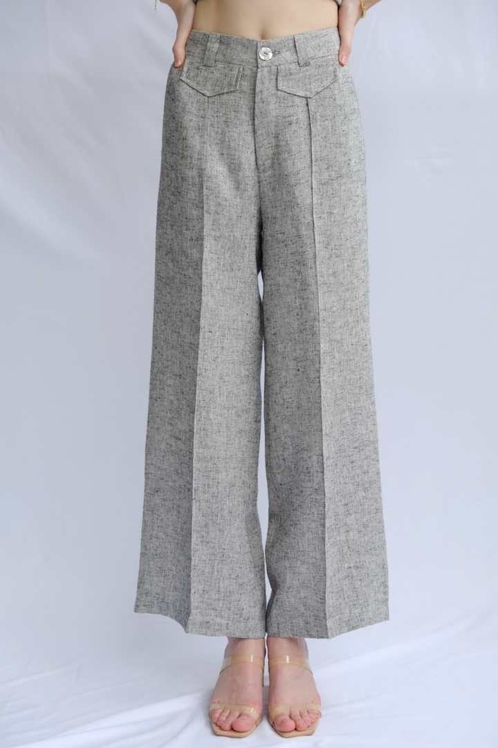 Kelly 100% Linen Tweed Pants