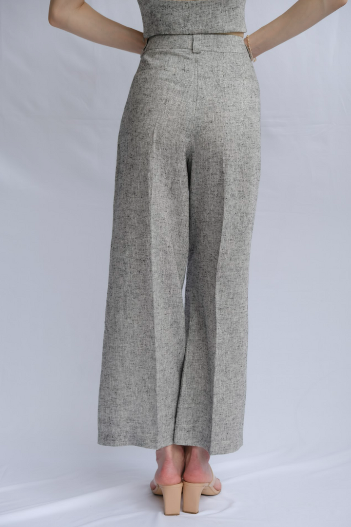 Kelly 100% Linen Tweed Pants