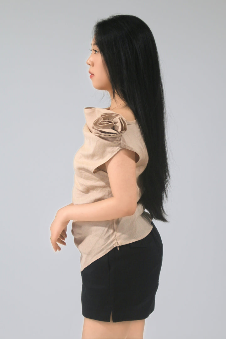 Naomi 100% Linen Blouse