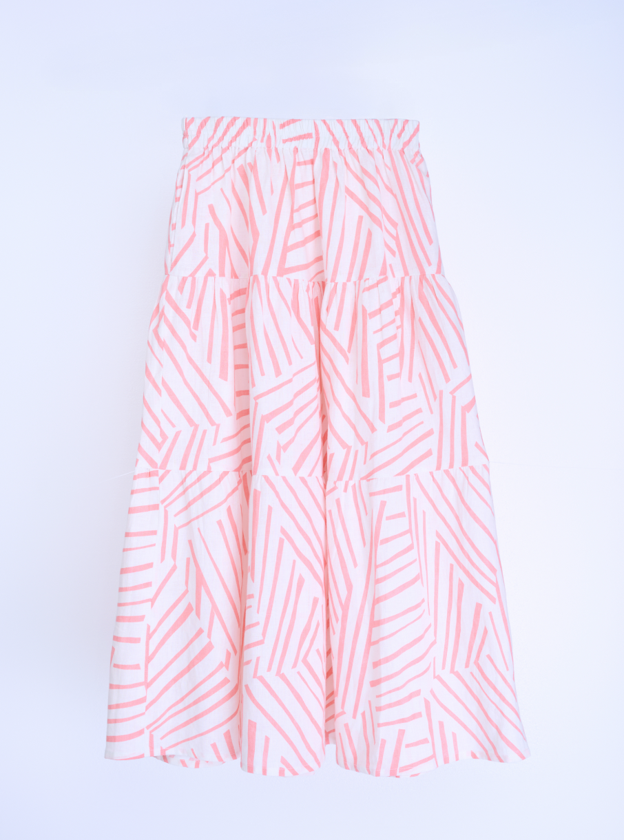 Nyla Two-Piece Linen Set – Crop Top & Maxi Skirt