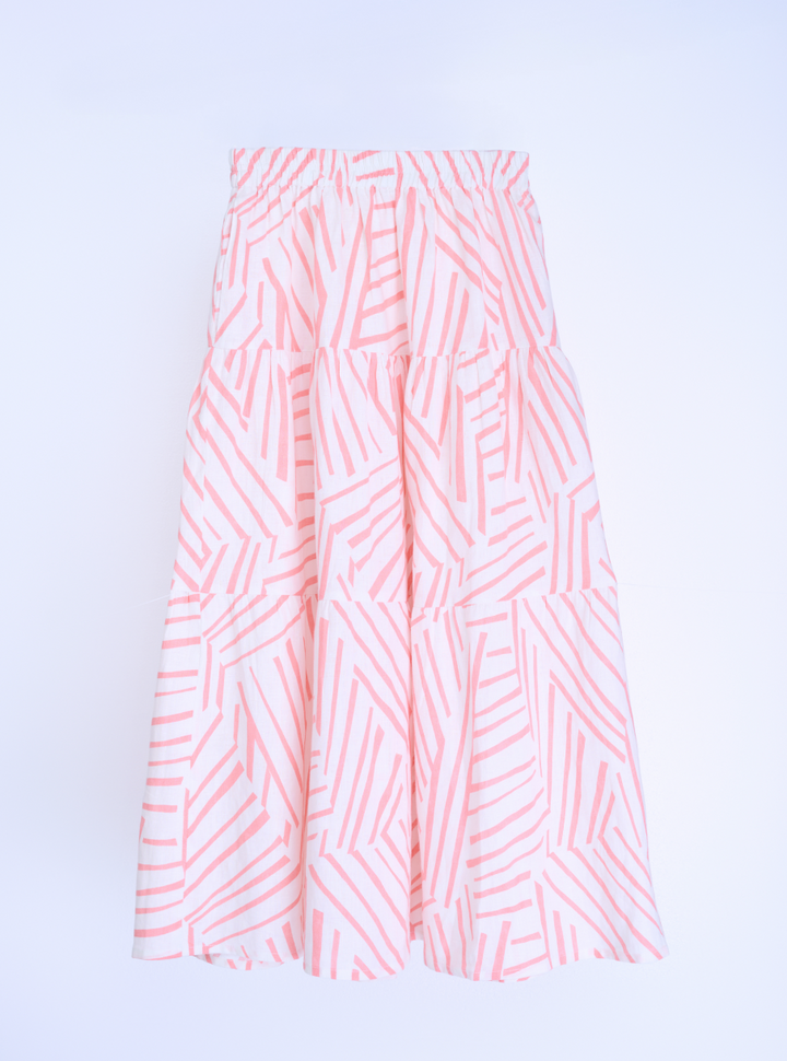 Nyla Two-Piece Linen Set – Crop Top & Maxi Skirt