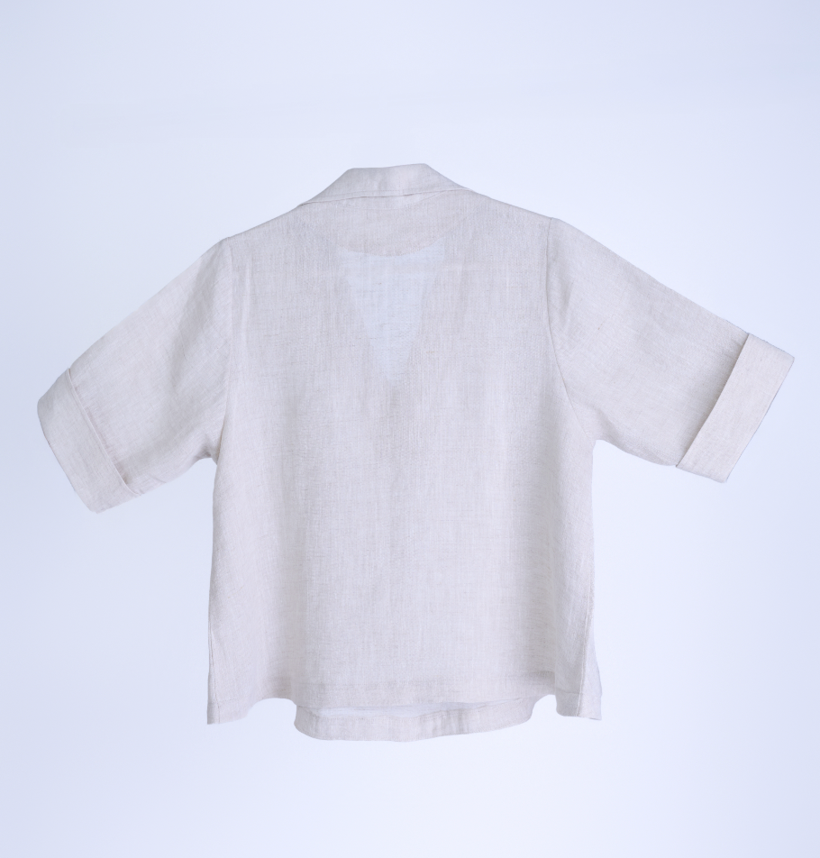 Sophie Timeless 100% Linen V-Neck Top