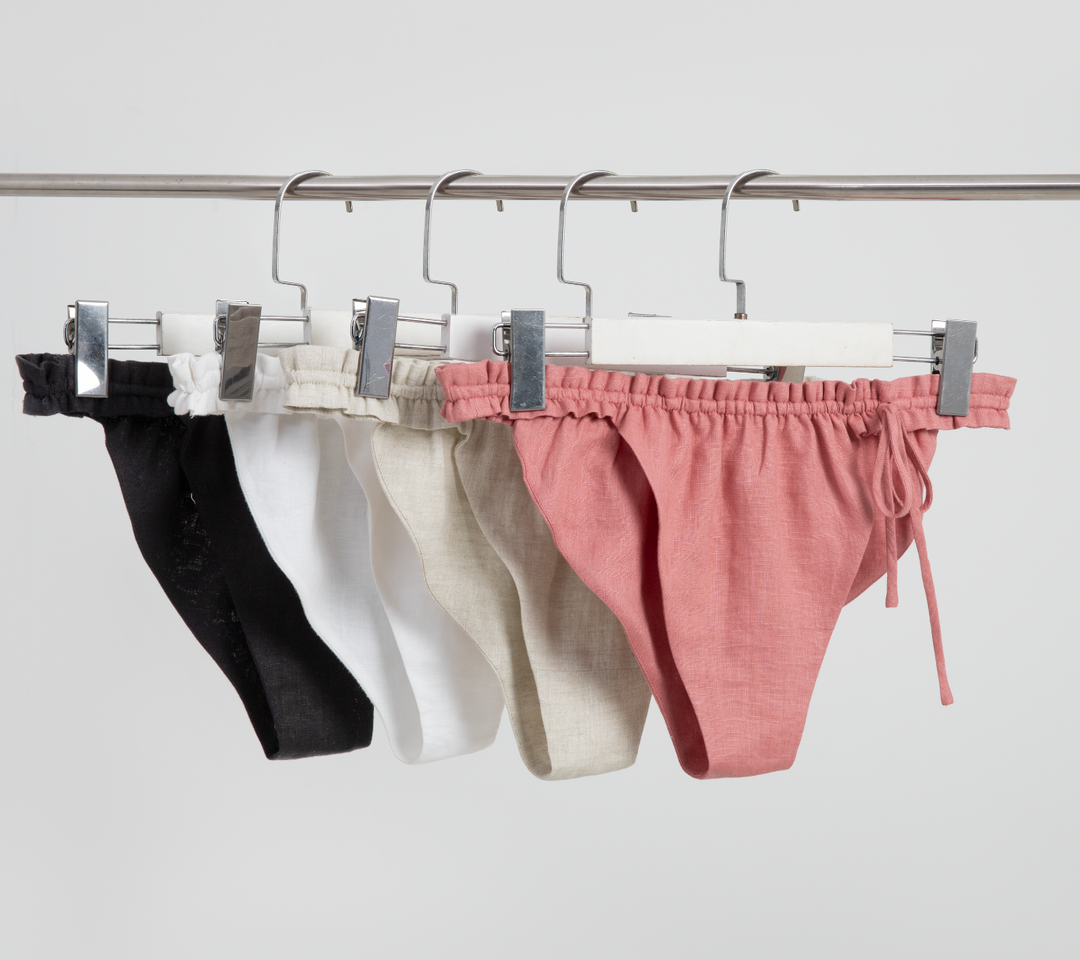 100% Linen Women's Bikini Panty/ Underwear (Florence)