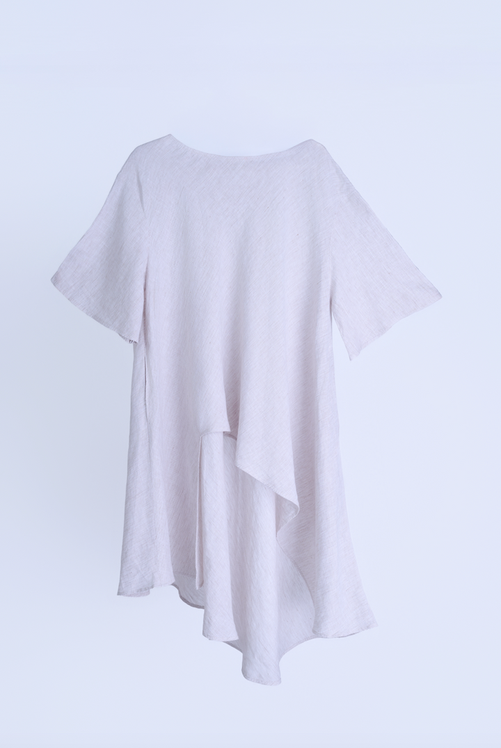Elise 100% Linen Asymmetrical Top