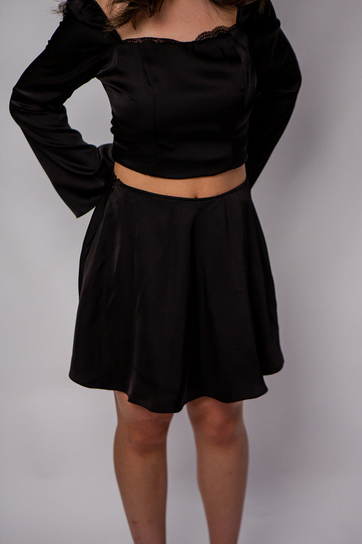 Vivi Silk Skater Skirt