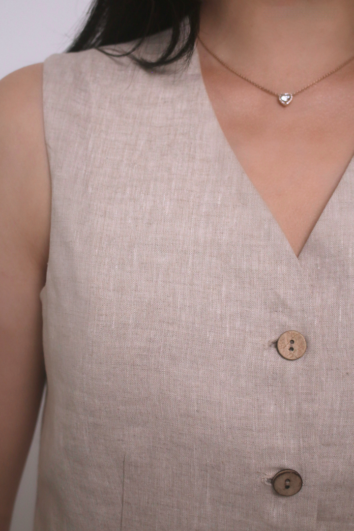 Blair 100% Linen Vest