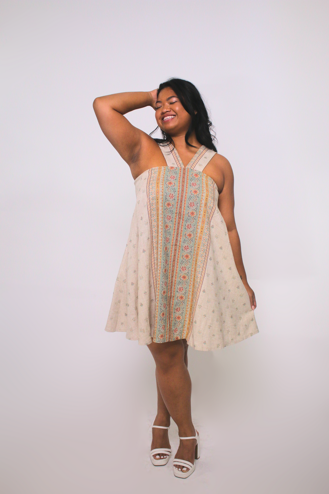 Jasmine 100% Linen Sundress