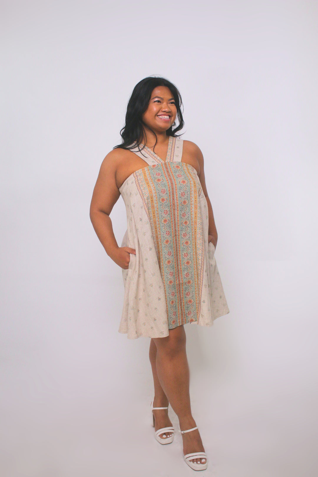 Jasmine 100% Linen Sundress