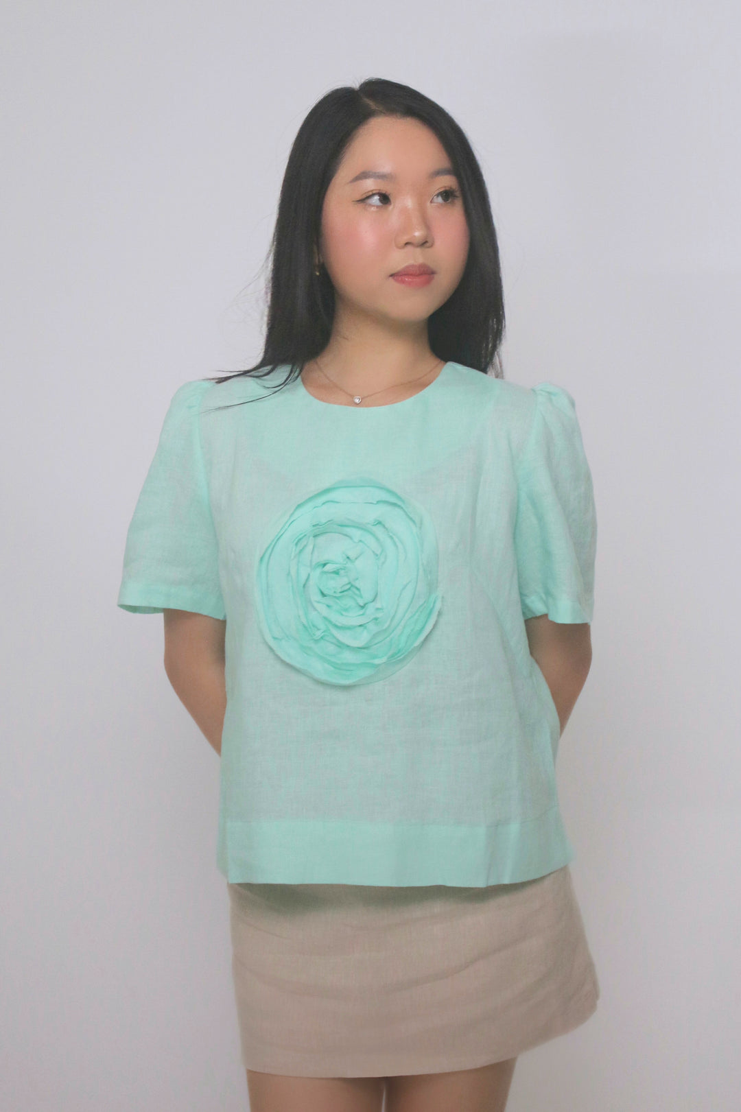 Roselyn 100% Linen Blouse